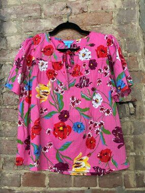 Draper James Pink Floral Top